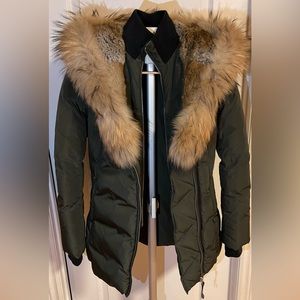 MACKAGE down coat with natural fur Signature Mackage Collar